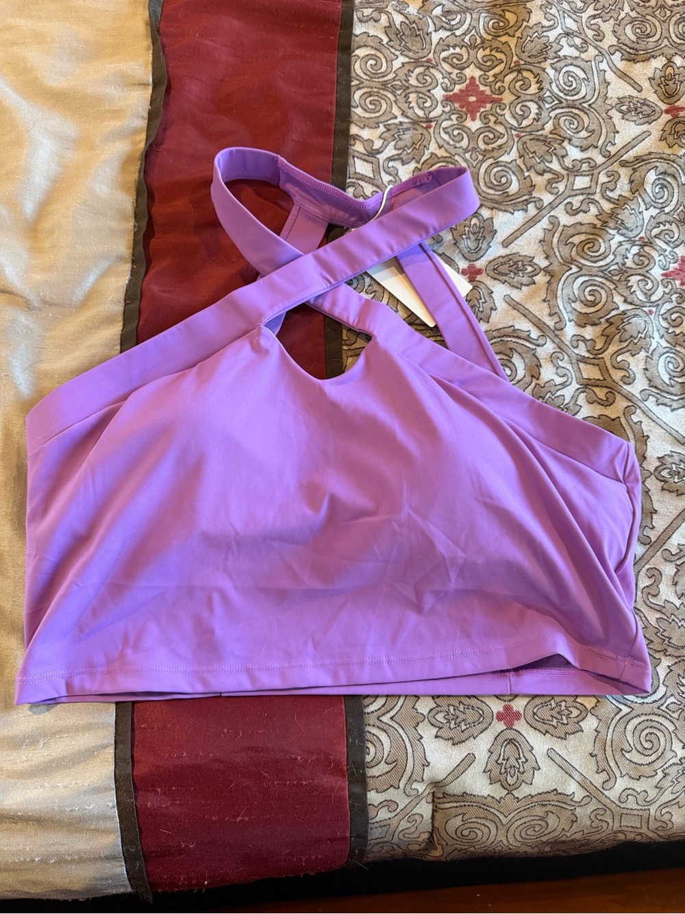 HALARA Lavender Purple Crisscross Sports Bra